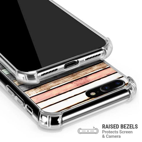 Wooden Stripes iPhone 7/8 Plus Clear Case