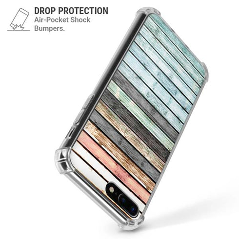 Wooden Stripes iPhone 7/8 Plus Clear Case