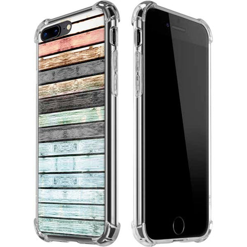 Wooden Stripes iPhone 7/8 Plus Clear Case