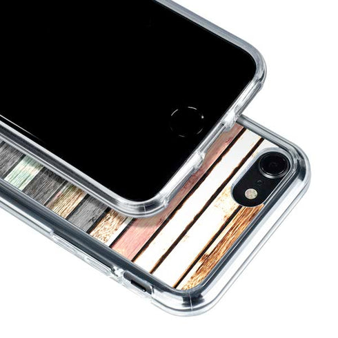 Wooden Stripes iPhone SE (2nd & 3rd Gen) Clear Case