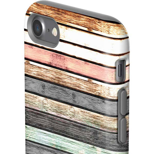 Wooden Stripes iPhone SE (2nd & 3rd Gen) Pro Case