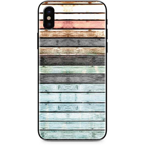 Wooden Stripes iPhone XS Skin