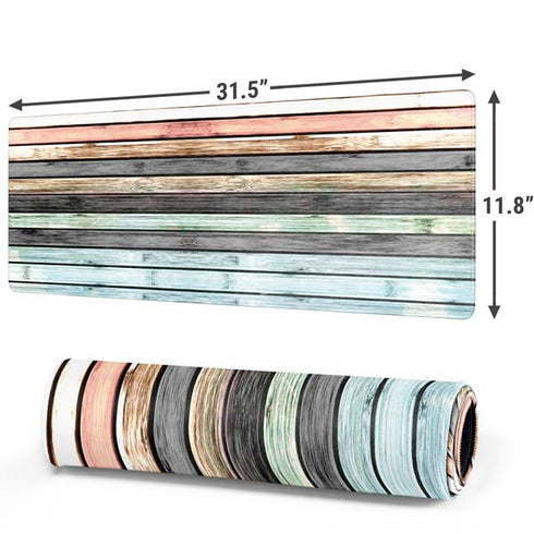 Wooden Stripes Gaming Mouse Pad