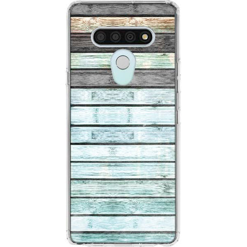 Wooden Stripes LG Stylo 6 Clear Case