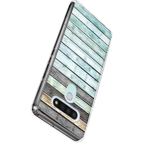 Wooden Stripes LG Stylo 6 Clear Case