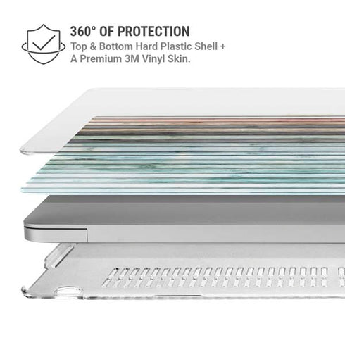 Wooden Stripes MacBook Air 13in M1 (2021) Case plus Skin