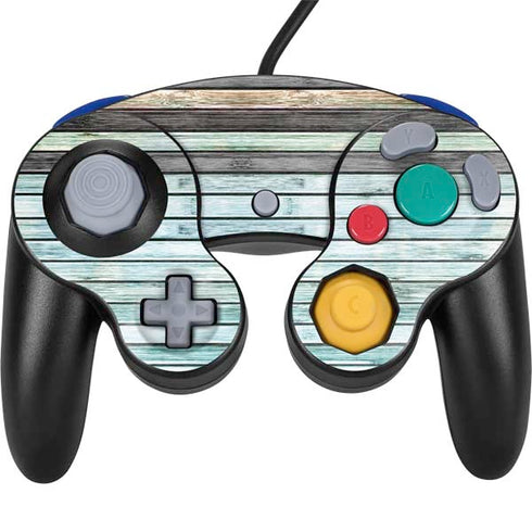 Wooden Stripes Nintendo GameCube Controller Skin