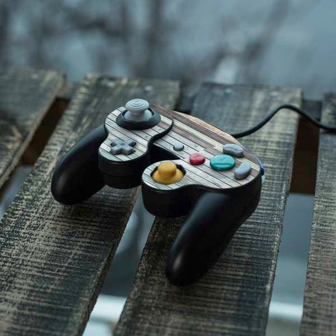 Wooden Stripes Nintendo GameCube Controller Skin