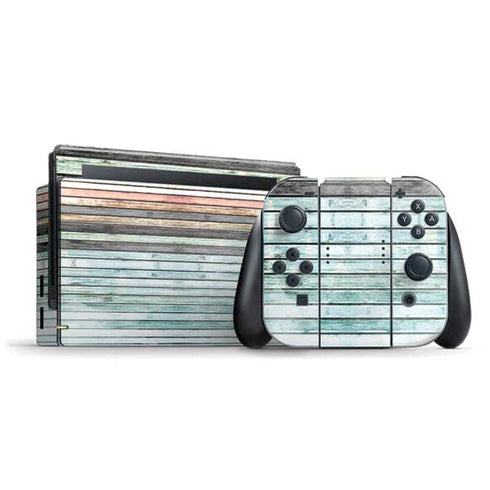 Wooden Stripes Nintendo Switch Bundle Skin