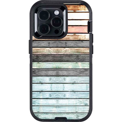 Wooden Stripes Otterbox Defender iPhone Skin