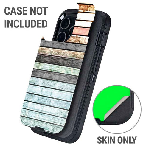 Wooden Stripes Otterbox Defender iPhone Skin