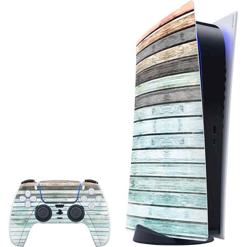 Wooden Stripes PS5 Digital Edition Bundle Skin
