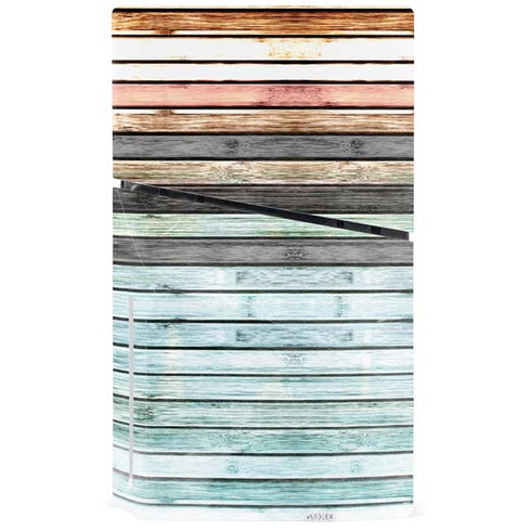 Wooden Stripes PS5 Slim Disk Console Skin
