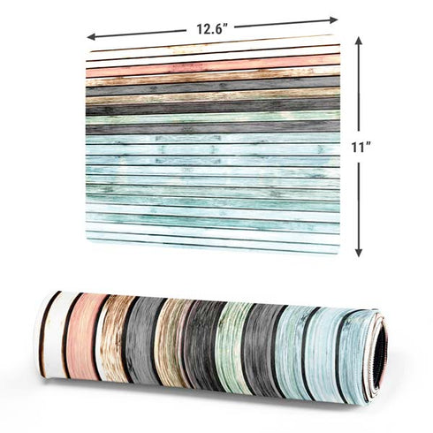 Wooden Stripes Gaming Mouse Pad