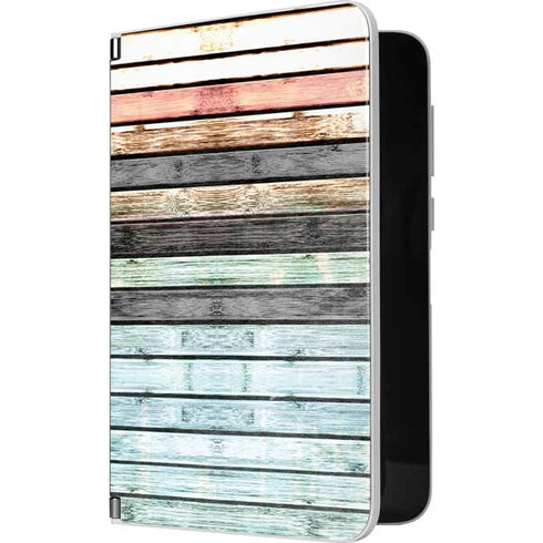 Wooden Stripes Surface Duo Skin
