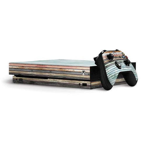 Wooden Stripes Xbox One X Bundle Skin