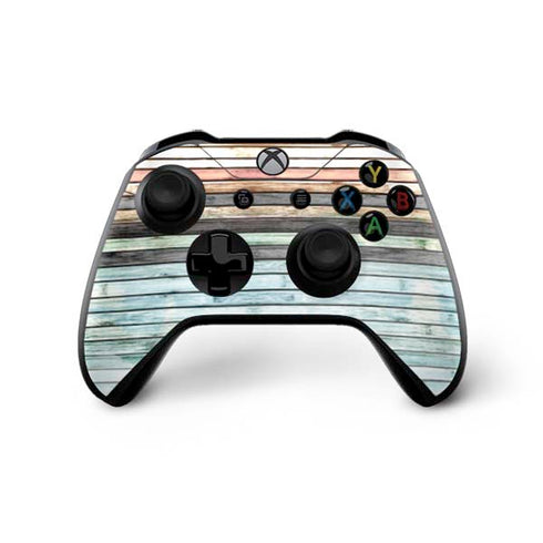 Wooden Stripes Xbox One X Controller Skin