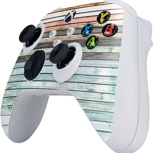 Wooden Stripes Xbox Series S Controller Skin