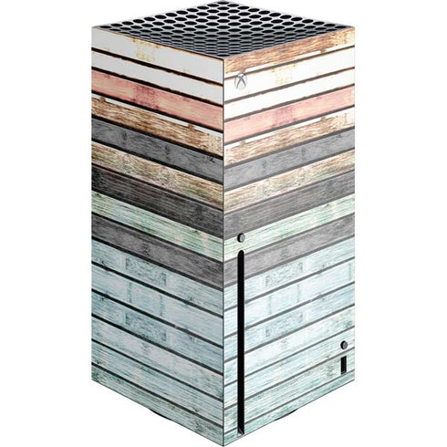 Wooden Stripes Xbox Series X Console Skin