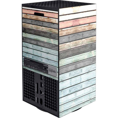Wooden Stripes Xbox Series X Console Skin