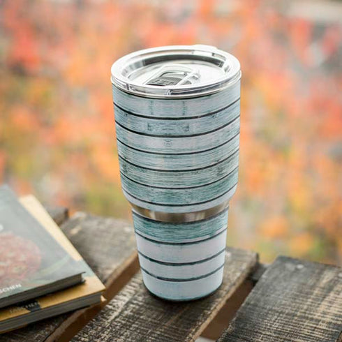 Wooden Stripes Yeti 30oz Rambler Tumbler Skin