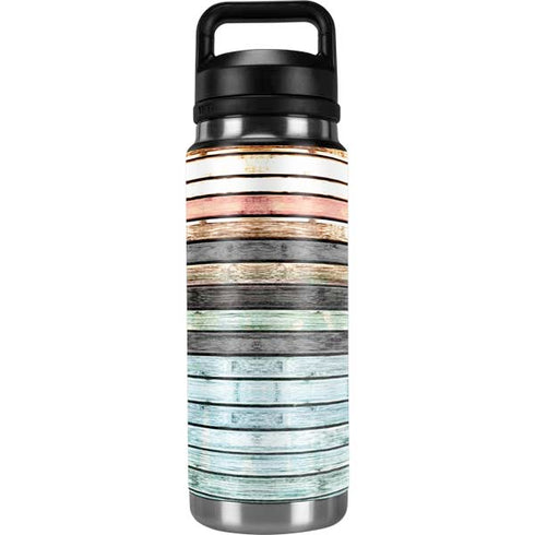 Wooden Stripes YETI Rambler 26oz Bottle Skin