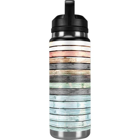 Wooden Stripes YETI Rambler 26oz Bottle Skin
