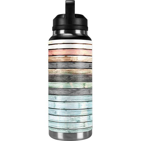 Wooden Stripes YETI Rambler 36oz Bottle Skin