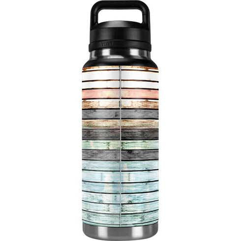 Wooden Stripes YETI Rambler 36oz Bottle Skin