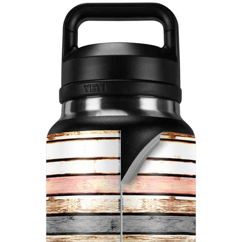 Wooden Stripes YETI Rambler 36oz Bottle Skin