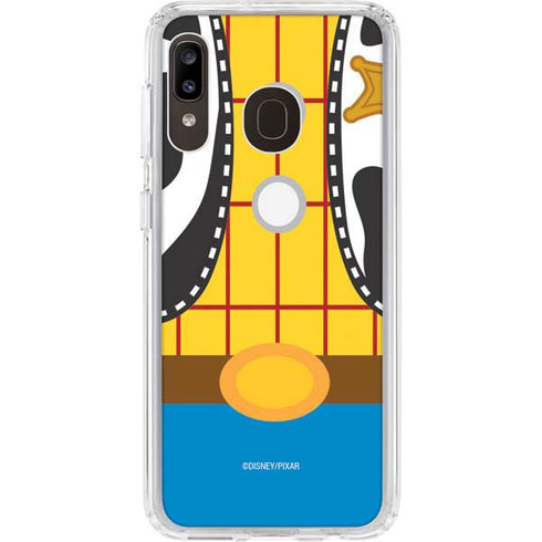 Disney Toy Story Woody Apparel Galaxy A20 Clear Case