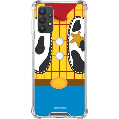 Disney Toy Story Woody Apparel Galaxy A32 5G Clear Case