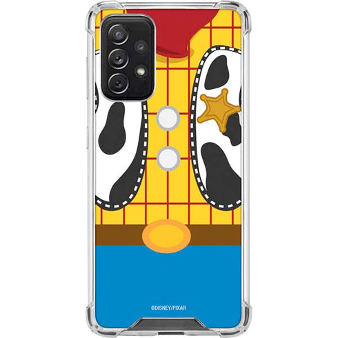 Disney Toy Story Woody Apparel Galaxy A72 5G Clear Case
