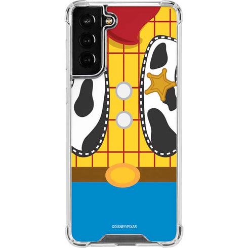 Disney Toy Story Woody Apparel Galaxy S21 FE Clear Case