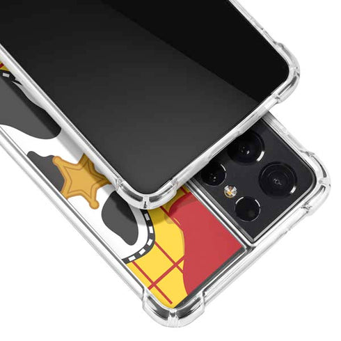 Disney Toy Story Woody Apparel Galaxy S21 Ultra 5G Clear Case