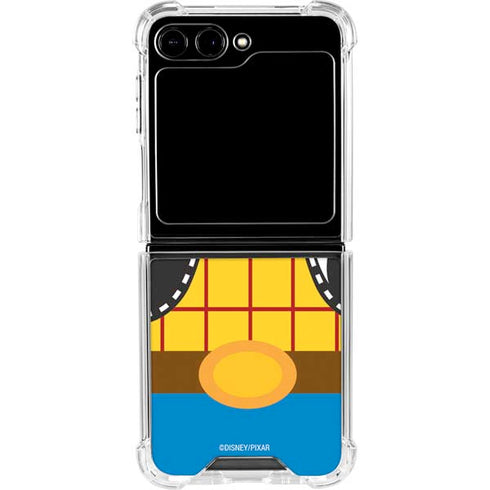 Disney Toy Story Woody Apparel Galaxy Z Flip5 5G Clear Case