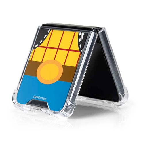 Disney Toy Story Woody Apparel Galaxy Z Flip5 5G Clear Case