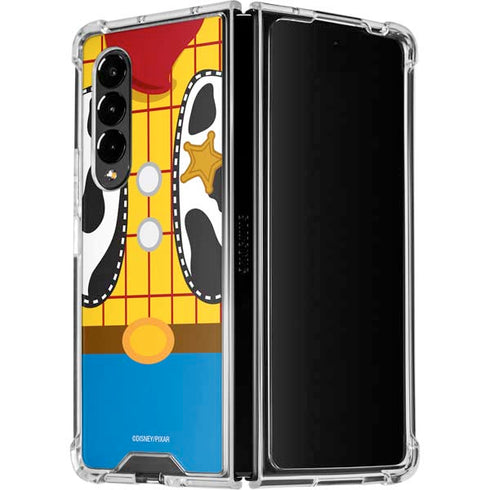 Disney Toy Story Woody Apparel Galaxy Z Fold4 5G Clear Case