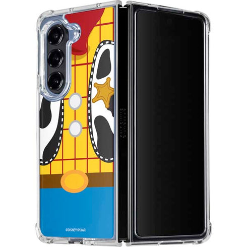 Disney Toy Story Woody Apparel Galaxy Z Fold5 5G Clear Case