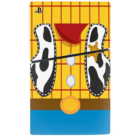 Disney Toy Story Woody Apparel PS5 Slim Disk Console Skin
