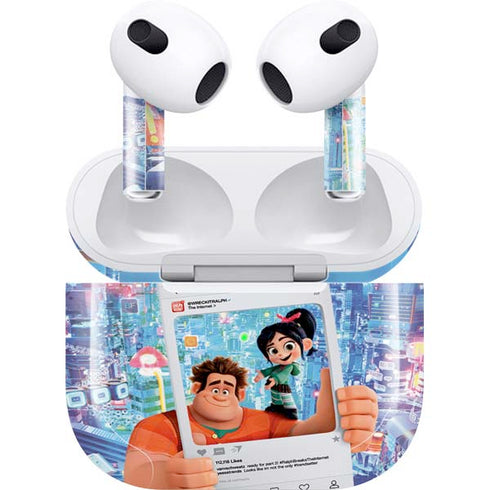 Disney Wreck-it Ralph and Vanellope Instagram Pose Apple AirPods (3rd Gen 2021) Skin