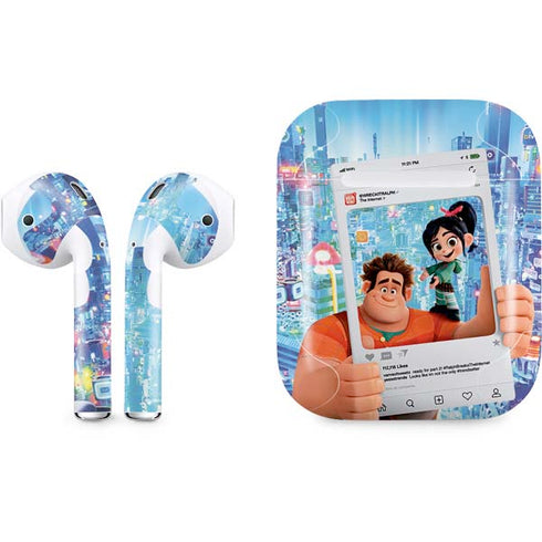 Disney Wreck-it Ralph and Vanellope Instagram Pose Apple AirPods Skin
