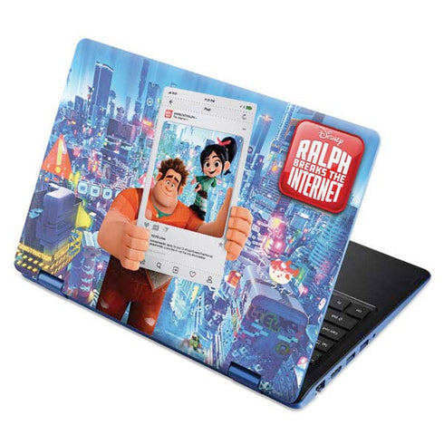 Disney Wreck-it Ralph and Vanellope Instagram Pose Aspire R11 11.6in Skin