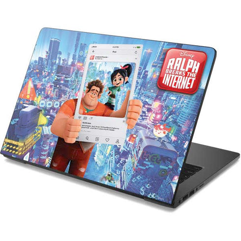 Disney Wreck-it Ralph and Vanellope Instagram Pose Dell Chromebook Skin