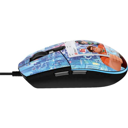 Disney Wreck-it Ralph and Vanellope Instagram Pose G203 Prodigy RGB Wired Gaming Mouse Skin