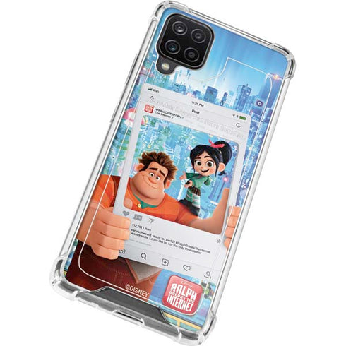 Disney Wreck-it Ralph and Vanellope Instagram Pose Galaxy A12 Clear Case