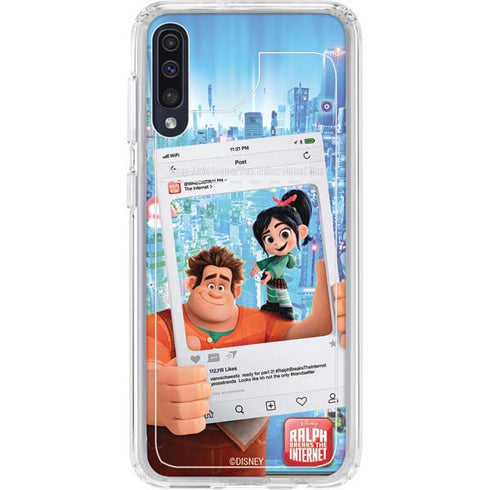 Disney Wreck-it Ralph and Vanellope Instagram Pose Galaxy A50 Clear Case