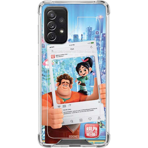 Disney Wreck-it Ralph and Vanellope Instagram Pose Galaxy A72 5G Clear Case