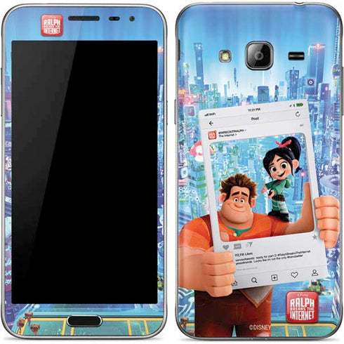 Disney Wreck-it Ralph and Vanellope Instagram Pose Galaxy J3 Skin
