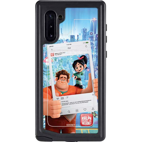 Disney Wreck-it Ralph and Vanellope Instagram Pose Galaxy Note 10 Waterproof Case